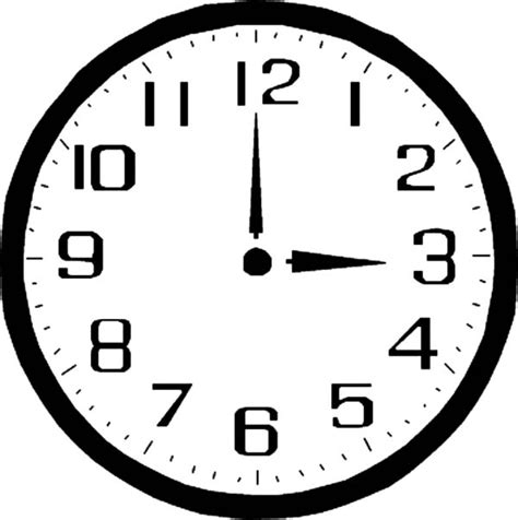 A Black And White Clock With Numbers On The Face Showing Five O Clock