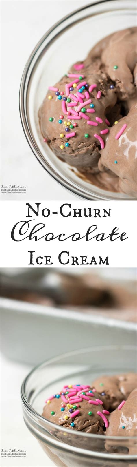 No Churn Chocolate Ice Cream Sweetened Condensed Milk Cocoa