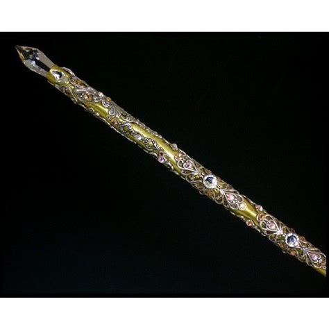 Gold And Silver Jeweled Magic Wand With Swarovski Crystals And Prisms