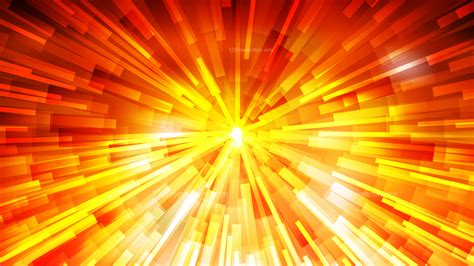 Abstract Red And Yellow Light Burst Background
