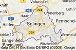 Stadt Solingen | Stadtbezirke - Stadtteile - Karte - PLZ