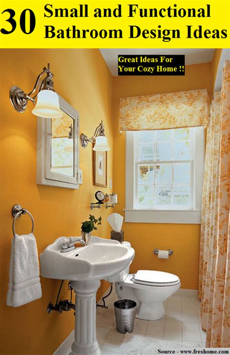 30 Small And Functional Bathroom Design Ideas Home And