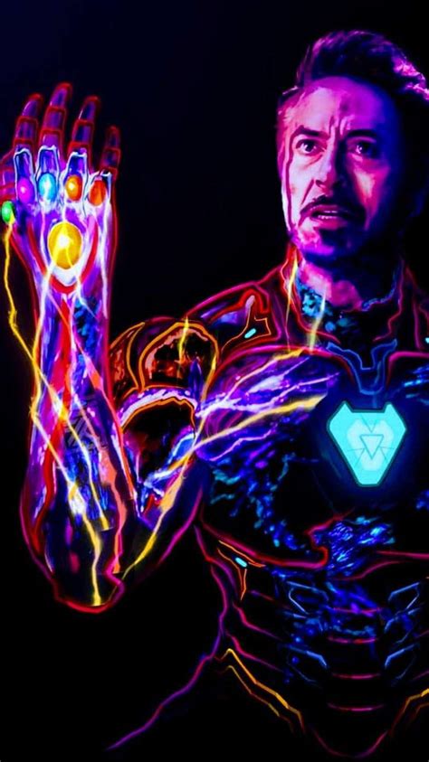 Iron Man Sacrifice Snap Art Iphone Wallpaper Marvel Movies Marvel