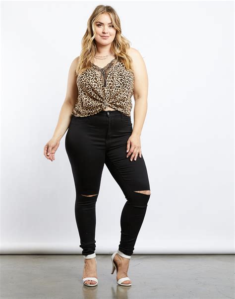 Plus Size Arie High Rise Skinny Jeans Best Plus Size Jeans 2020ave