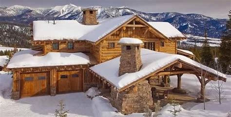 Old West Inspired Luxury Rustic Log Cabin In Big Sky Montana