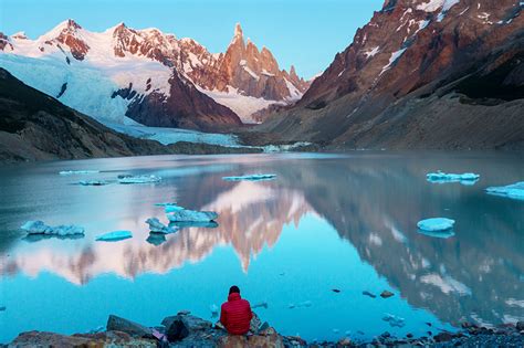 Fondos De Pantalla Argentina Montañas Lago Cerro Torre Hielo Naturaleza Descargar Imagenes