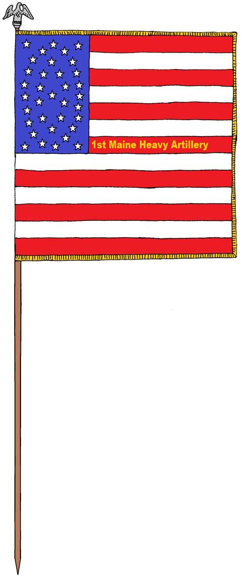 1st Maine Heavy Artillery Civil War Unit War Flag Civil War Flags