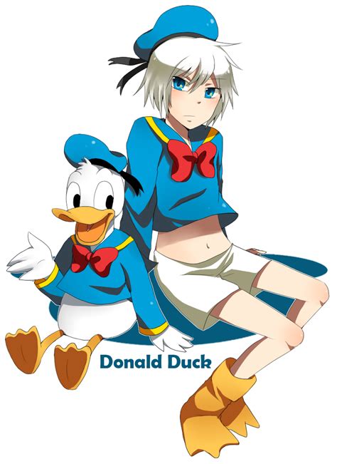 Donald Duck Anime Vs Cartoon Disney Fan Art Anime Version