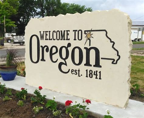 Engraved City Welcome Stone Sign