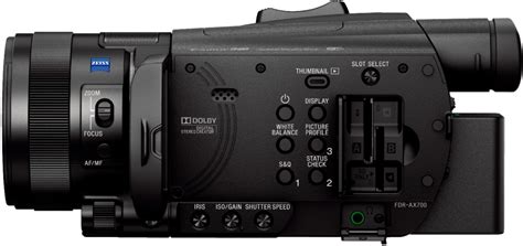 Sony Handycam Fdr Ax700 4k Premium Camcorder Black Fdrax700 B Best Buy