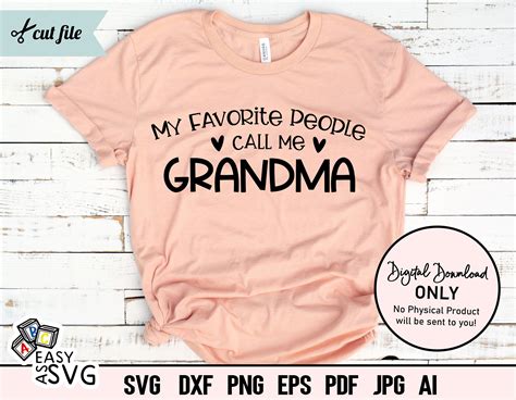 My Favorite People Call Me Grandma Svg Grandma Svg Grandma Etsy