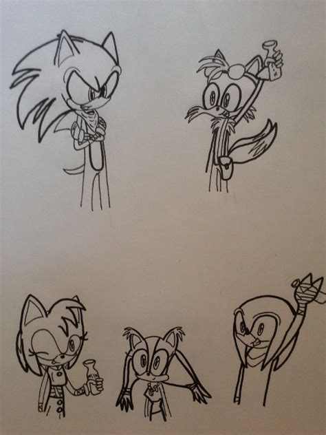 The Sonic Boom Gang Partying By Emely2sonic On Deviantart