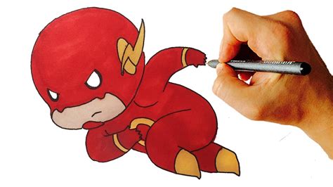 Learn how to draw the flash cartoon! How to Draw Flash Chibi - Step by Step Drawing Lesson ...