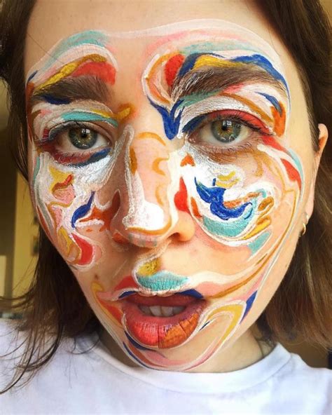 Abstract Face Painting By Evelen Affleck 15