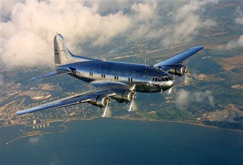 Pan Am Boeing 307 Stratoliner Passenger Aircraft In Flight Circa 1940 Note The Close Pairs Of