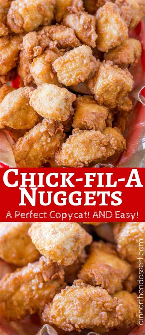 Rules about submitting and commenting. Chick-fil-A Nuggets (Copycat) - Dinner, then Dessert