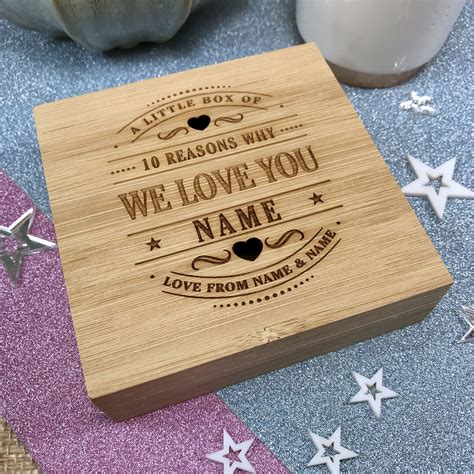10 Reasons Why I We Love You Wooden Box Mummy Mum Nanny Nan Gran Grandma Mom Mam Ma Auntie Granny