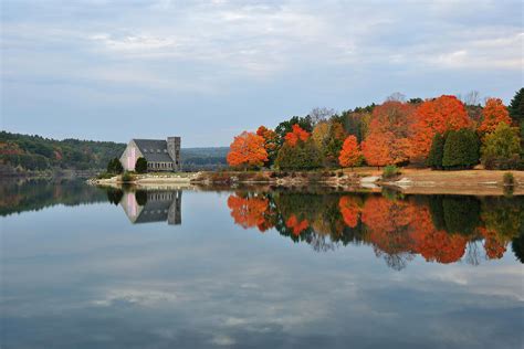 Afternoon Reflection At Wachusett Reservoir Photograph By Luke Moore