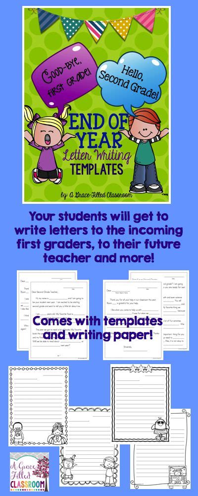 End Of Year Letter Writing Templates 1st Grade Letter Writing