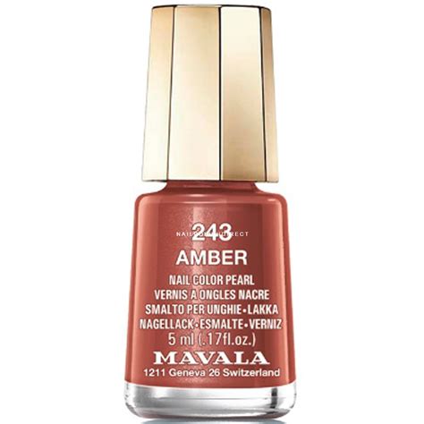 Mavala Mini Nail Color Creme Nail Polish Amber 243 5ml