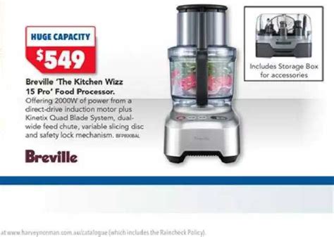 Breville The Kitchen Wizz 15 Pro Food Processor Offer At Harvey