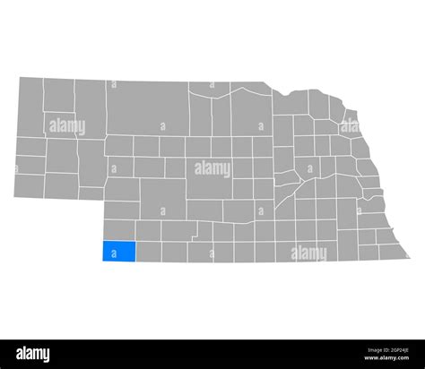 Map Of Dundy In Nebraska Stock Photo Alamy