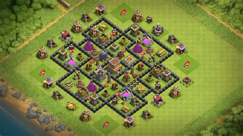 Clash Of Clans Th8 Base - New TH8 Base with Replays 2018!!