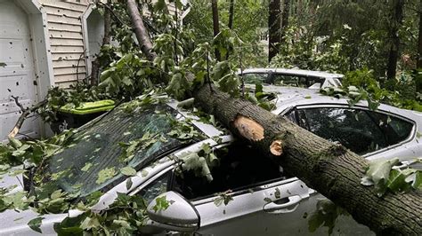 Storms With Hurricane Force Winds Topple Trees In Mid Atlantic Northeast