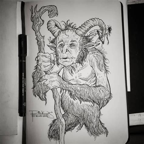 Artstation Old Faun Sketch