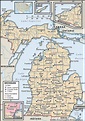 Cities Of Michigan Map - Oconto County Plat Map