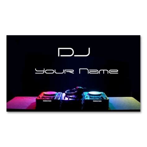 DJ Business Card | Dj business cards, Free business card templates, Salon business cards