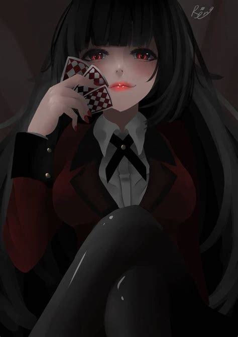 Yumeko Kakegurui Girls Jabami Yumeko Evil Anime