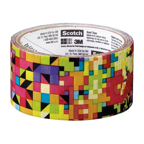 Scotch® Colored Duct Tape 1 78 X 10 Yd Crazy Pattern