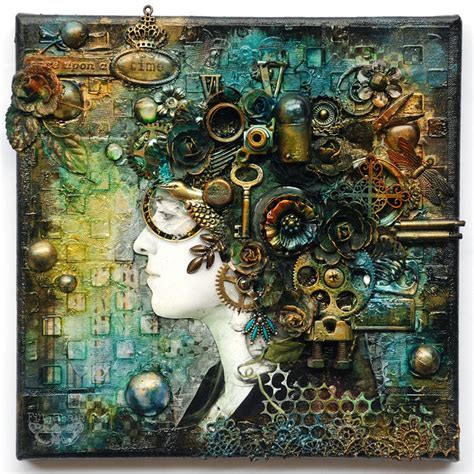 Once Upon A Time Mixed Media Collage Finnabair Bloglovin