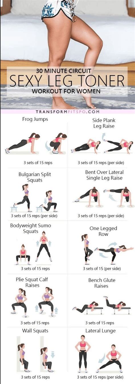 Fitness Motivation The Ultimate Sexy Leg Toner Lower Body Circuit Workout Ever Well Women