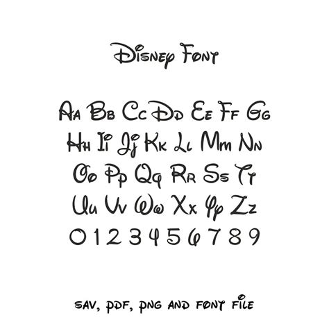 Disneyland Text Svg Disneyland Alphabet Svg Disneyland Font Etsy
