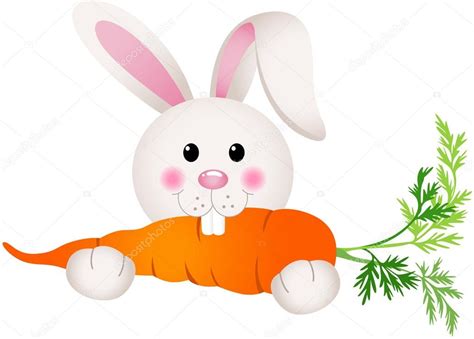 Bunny Eating Carrot Stock Vector Image By ©socris79 42813335