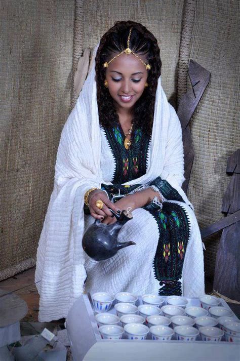 Ethiopian Girl In Traditional Coffee Ceremony