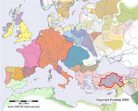 Euratlas Periodis Web Map Of Rûm In Year 1200