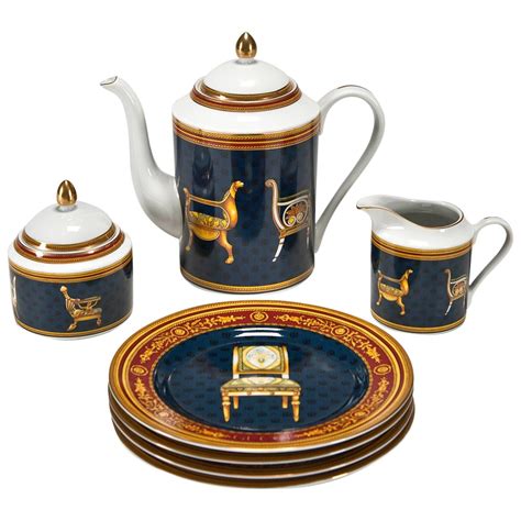 You'll find unique and stylish home accessories, room furnishings + more to deck out your place. Coffee Set and Dessert Plates with Chairs by Gucci For ...