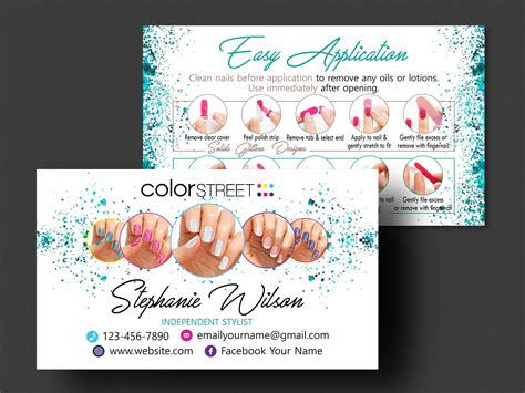 Life is full of many moments and milestones that pass in a blink of an eye. Color Street Business Cards Printable Color Street Twosie Biz Card Template ColorStreet Applicat ...