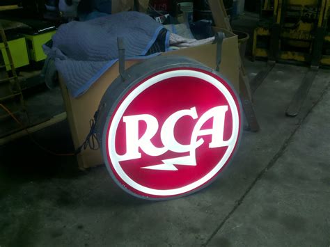 Vintage Rca Advertisning Store Sign Obnoxious Antiques