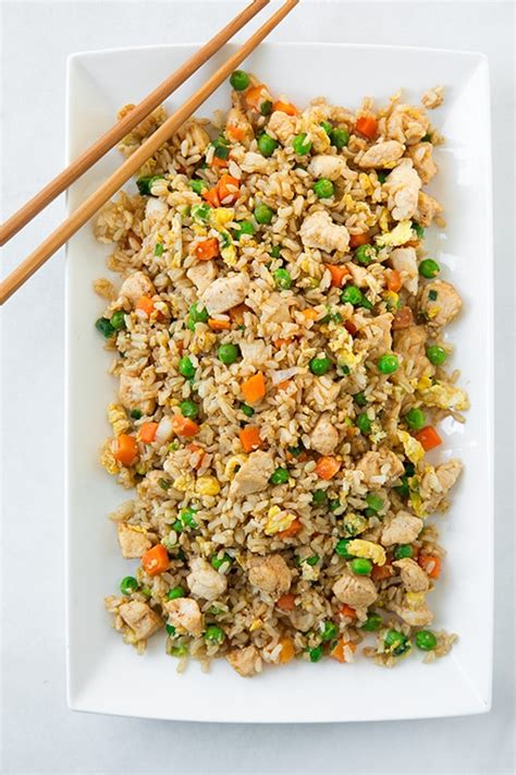 If you are making rice just for this recipe, i'd suggest doing it ahead of time and putting it in the fridge to cool. Chicken Fried Rice - Cooking Classy
