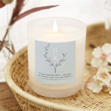 Wedding Anniversary T Botanical Scented Candle Kindred Fires
