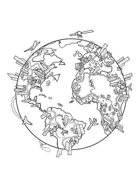 Geography Coloring Pages