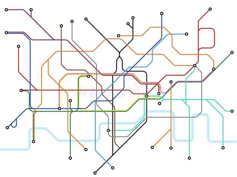 London Underground Map Subway Public Transportation Scheme Uk Train