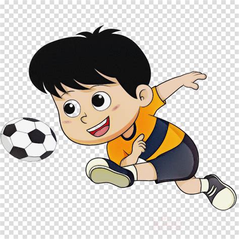 Boy Football Soccer Clipart Cartoon Soccer Ball Football