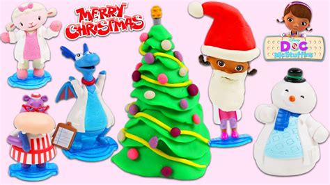 Doc Mcstuffins Characters Celebrate Christmas At Toy Hospital Playset