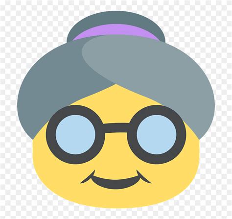 Old Woman Emoji Clipart Old Age Emoji Png Download 5635355