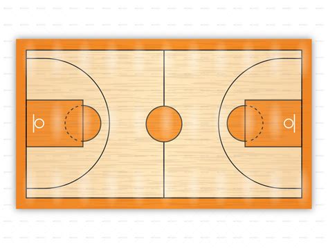 Free Printable Basketball Court
